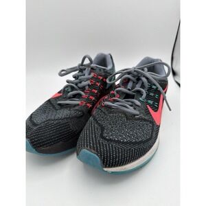 Nike Zoom Structure 18 Women's Size 7.5 Black Pink Teal Running Shoes.     1631